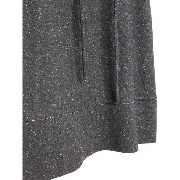 BCBG Maxazria Midi A-Line Dress Sz 6 Black White Splatter Sleeveless Belt Lined - Picture 2 of 6